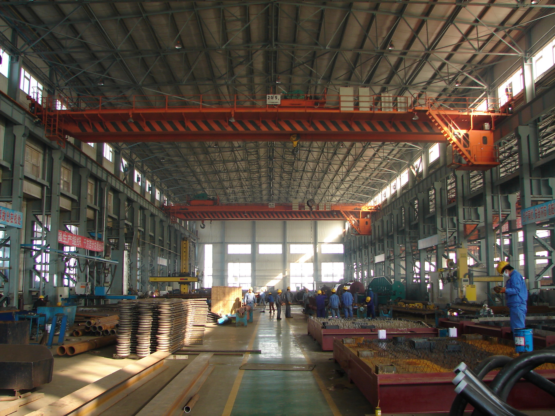 锅炉生产车间一角