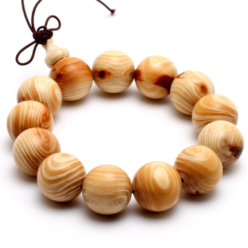 象牙木佛珠手串 18mm水波纹 男士手串 品相独一 象牙木 独家供应
