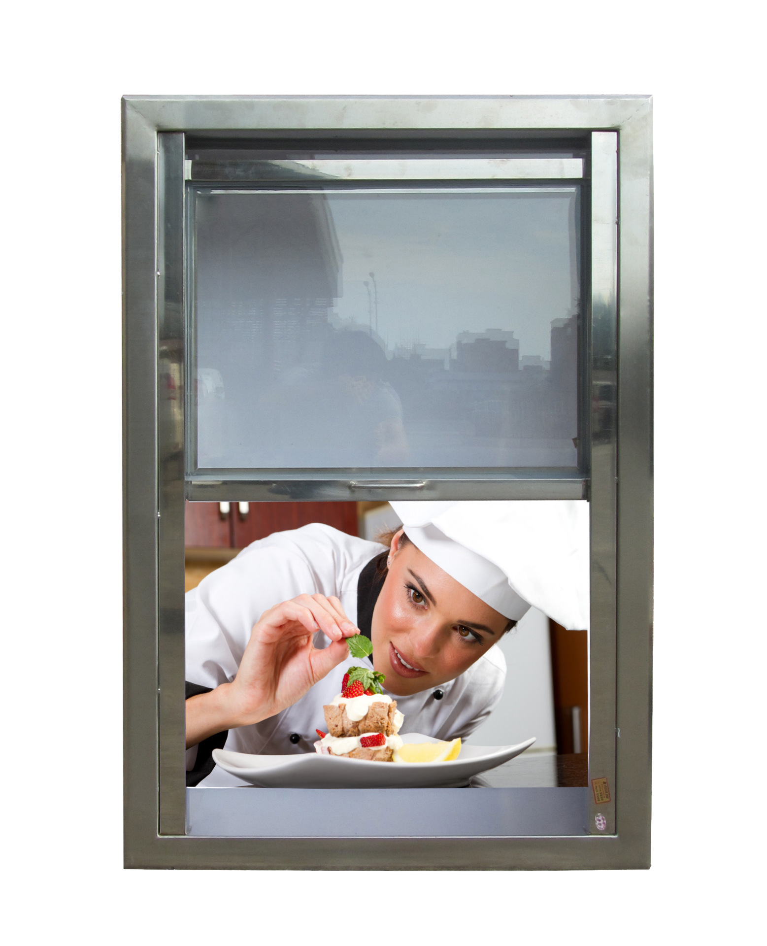 厂家直销不锈钢厨房传送窗 酒店饭堂出菜窗口 不锈钢 厨房窗201