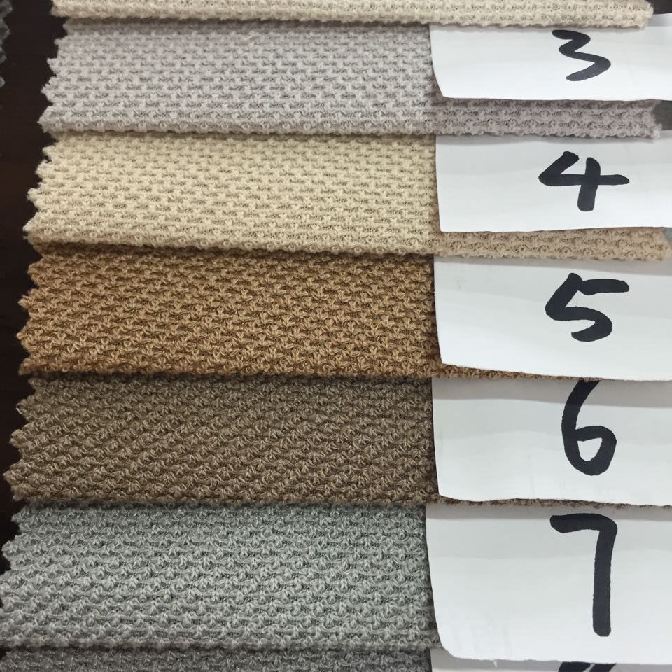 柯桥轻纺城沙发家居面料仿麻复合系列b色卡颜色现货供应