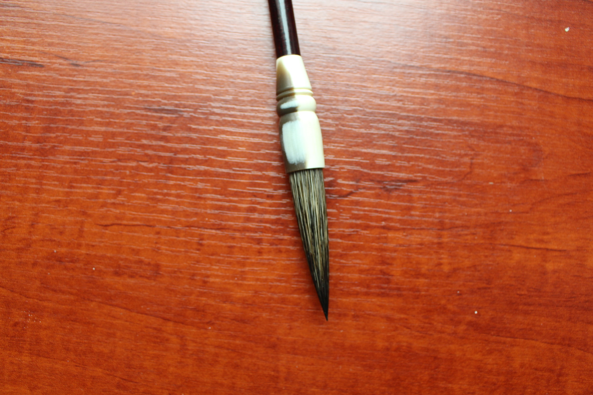 【厂家直销】石獾毛笔 弹性非常好 不分叉含墨多 兼毫毛笔 好毛笔