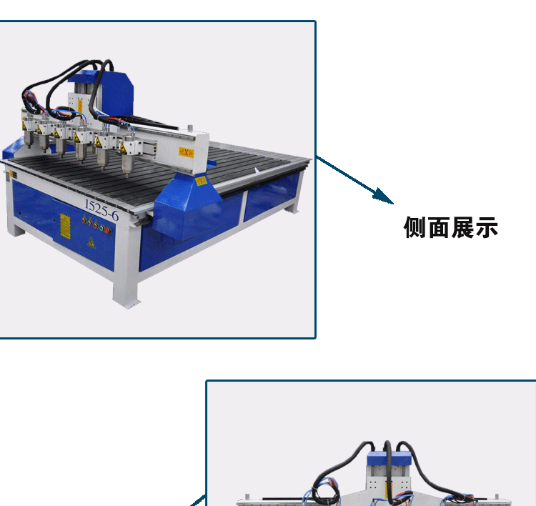 一拖六1525浮雕雕刻机 木工雕刻机 木雕机数控电动广告雕刻
