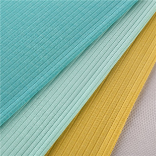 时尚新品平纹条纹针织面料 时装面料 潮流服装针织面料直销批发