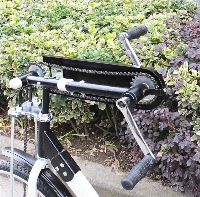 厂家直销手摇三轮车折叠老人自行车 老年人力康复车 残疾人代步车