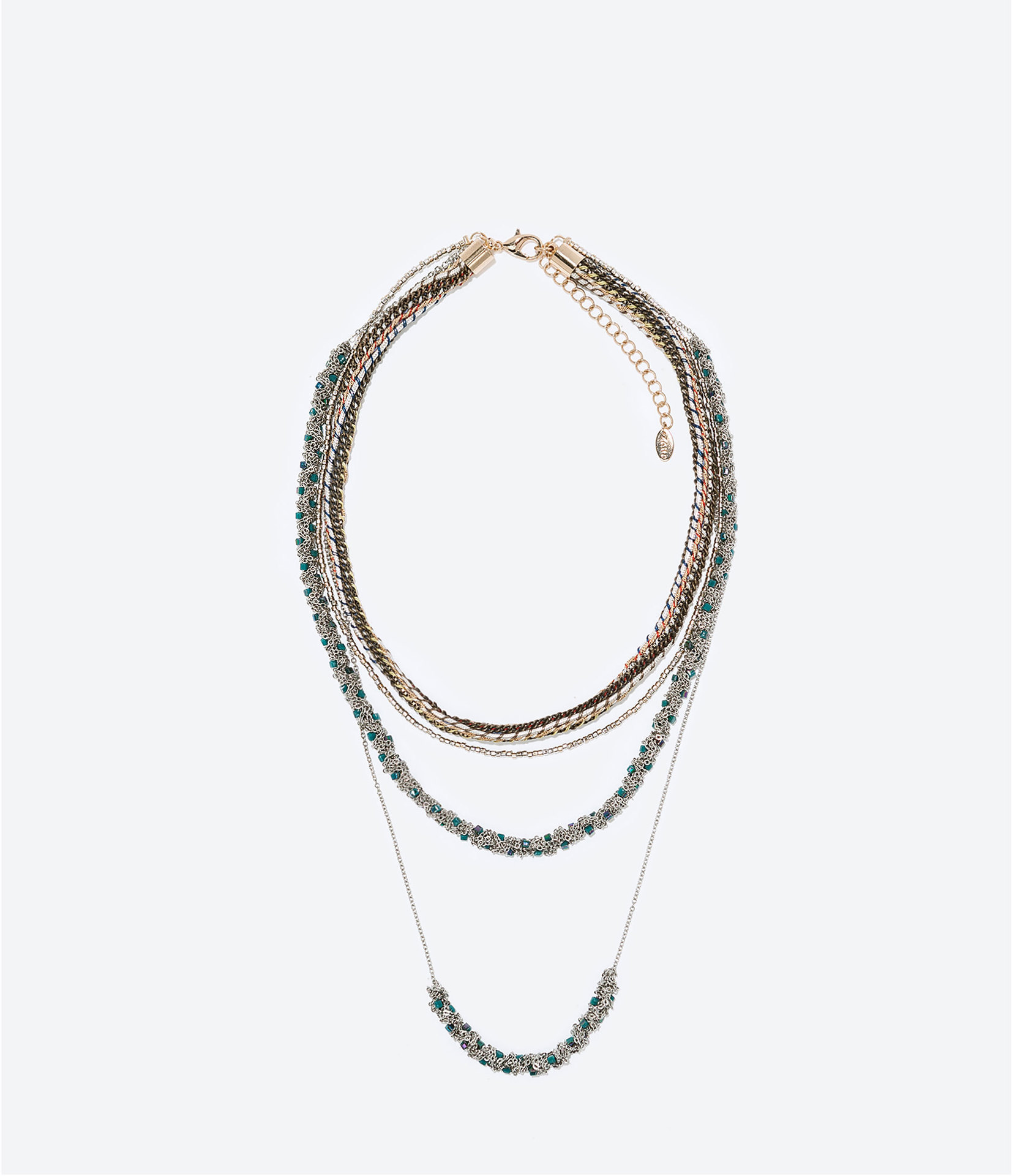 欧美大牌zara项链 高端手工编织绳流苏新款项链官网同步项链批发