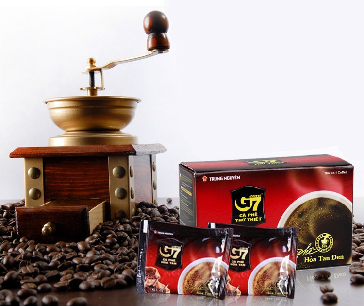 批发越南进口中原g7咖啡 30克盒装原味速溶纯黑咖啡 无糖无脂饮品
