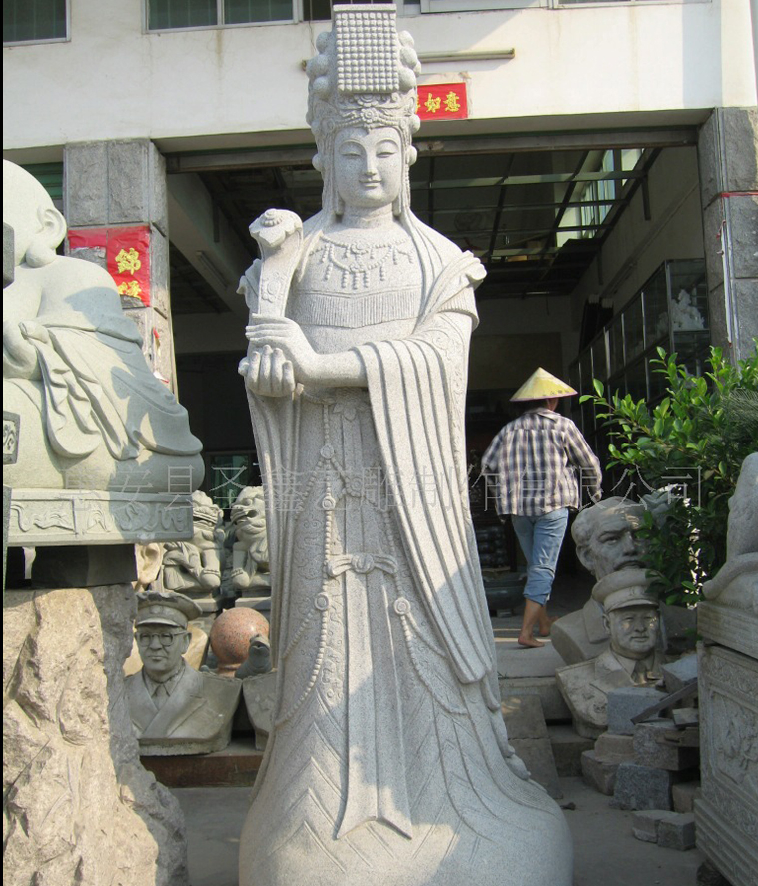 供应福建白麻惠安石雕妈祖人物像,还白玉雕像,宗教佛像,圆雕