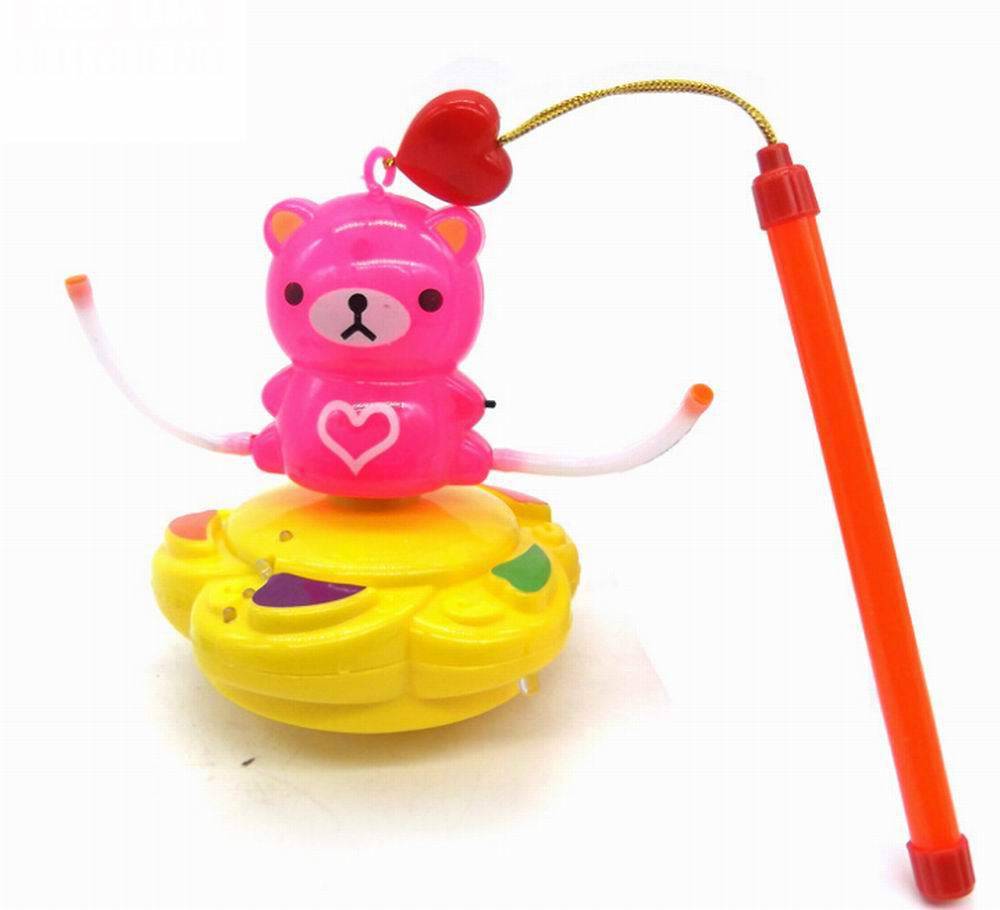 玩具 玩具 闪光玩具 厂家批发 最新儿童电动闪光音乐手提灯笼陀螺风车