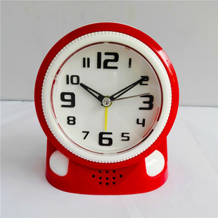 厂家直销侨联jd618彩色小双音时尚精品小闹钟懒人必备精品批发