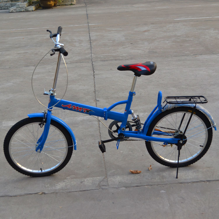 手提20寸折叠车 全避震单折叠自行车批发 特价自行车