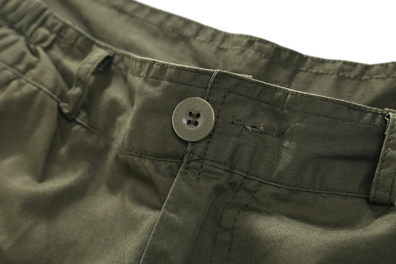 男士纯棉休闲运动裤空军一号多袋裤户外军装长裤训练军裤宽松裤子