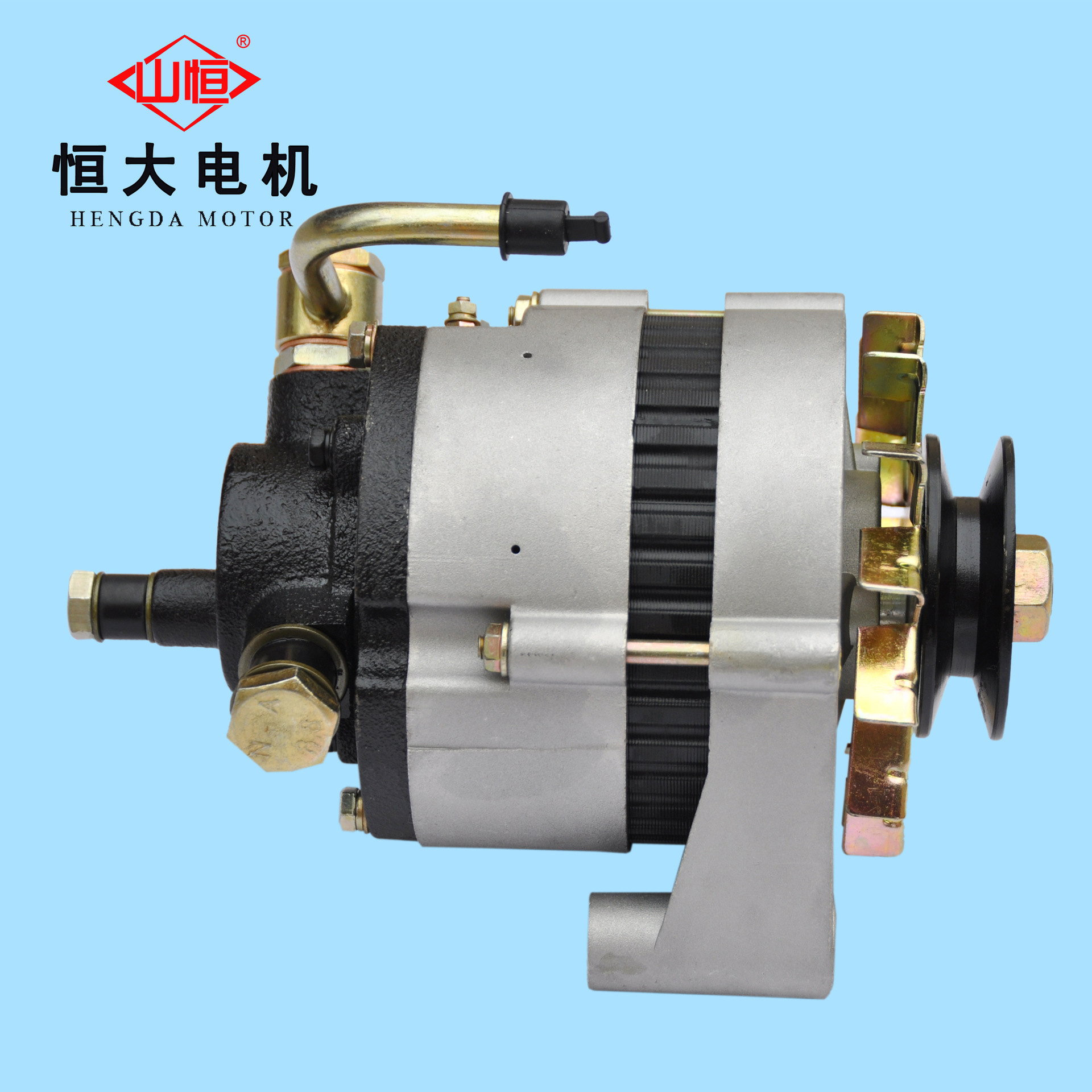 全新大柴带泵发电机jfwb19a无刷498福田收割机配套交流汽车发电机