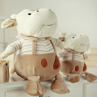 批发毛绒玩具条纹牛布娃娃老牛公仔玩偶送女友可爱创意生日礼物