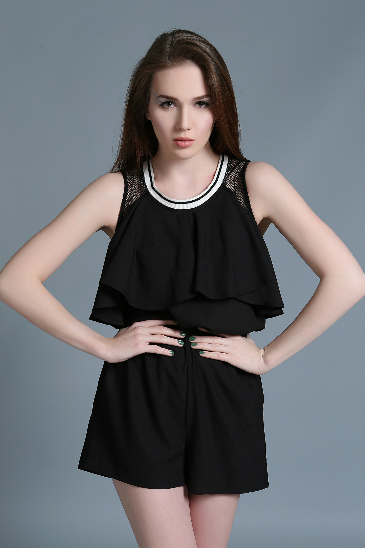 女式连体短裤 夏 2015夏季新款女裤 欧美女士连体裤