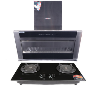 优普燃气天然气煤气灶 双电机侧吸式抽油烟机烟灶套餐特价正品