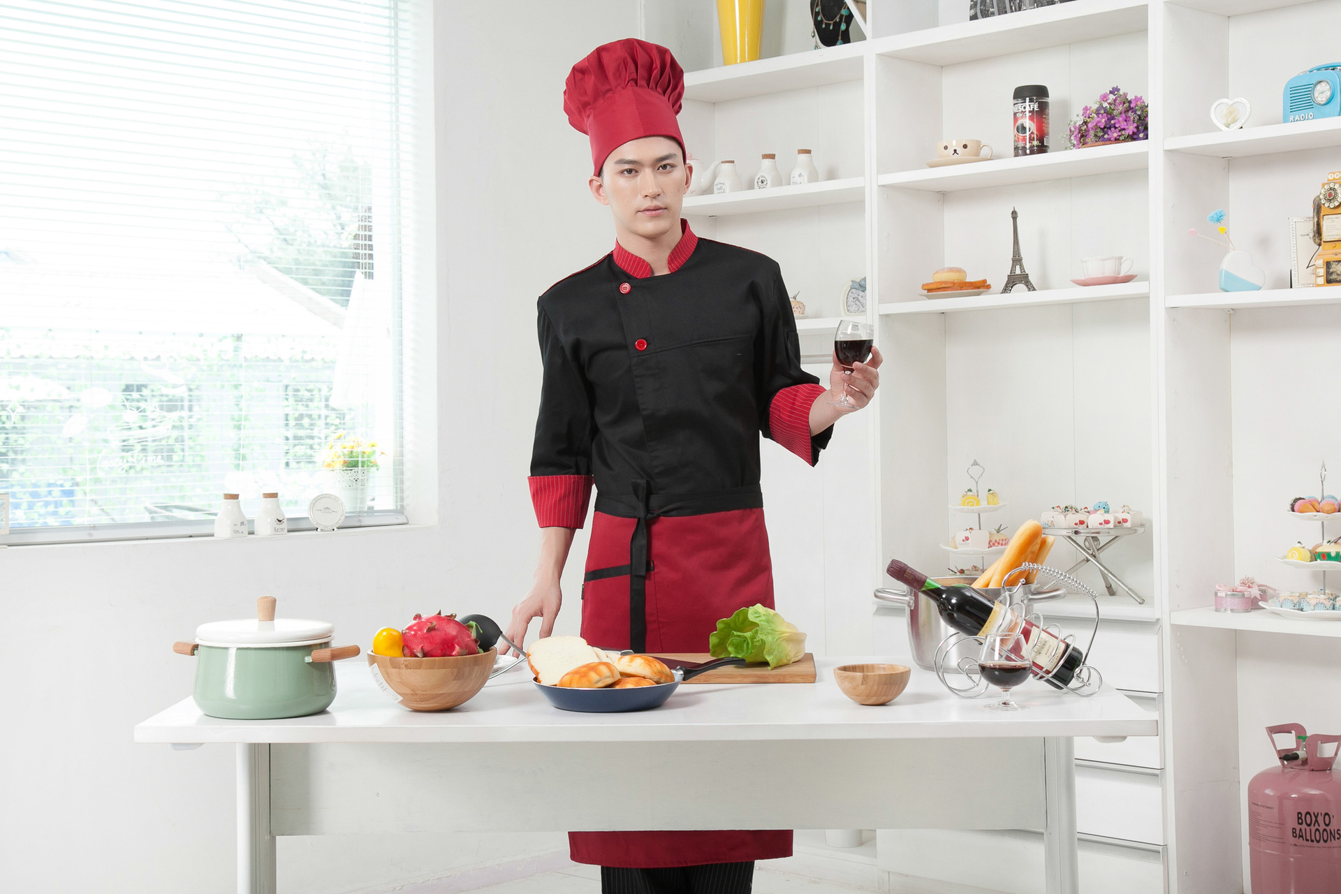 长袖工作服_酒店饭店厨师服 后厨工作服 秋冬款长袖 批发定做 - 阿里