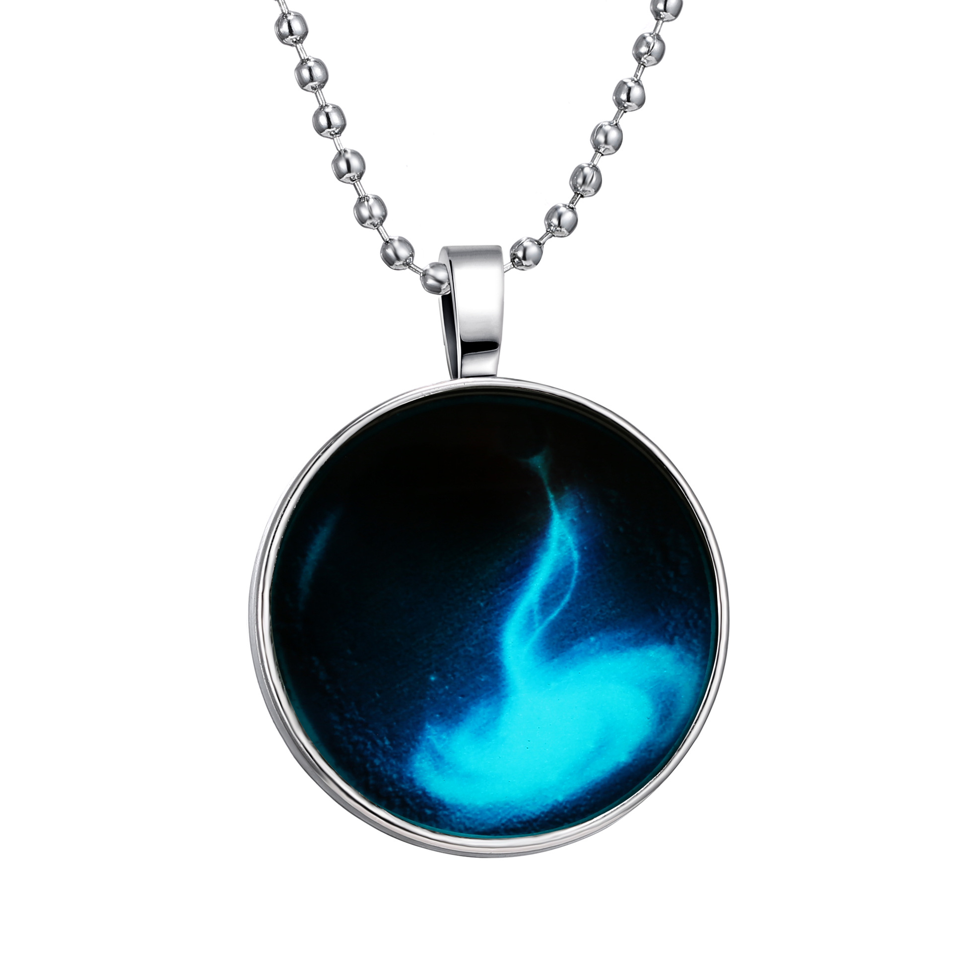 速卖通爆款饰品 情人节发光创意项链 星空夜光饰品批发 夜光项链