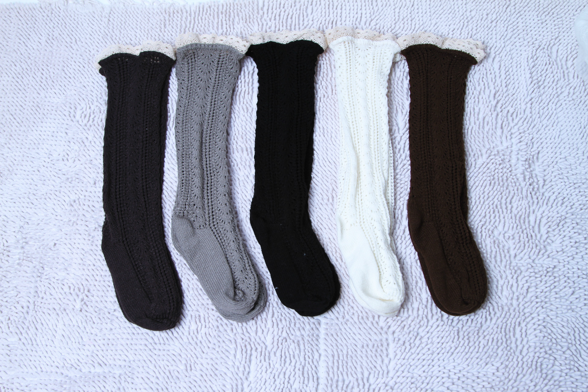 2015新款花边时尚腈纶加厚镂空袜子