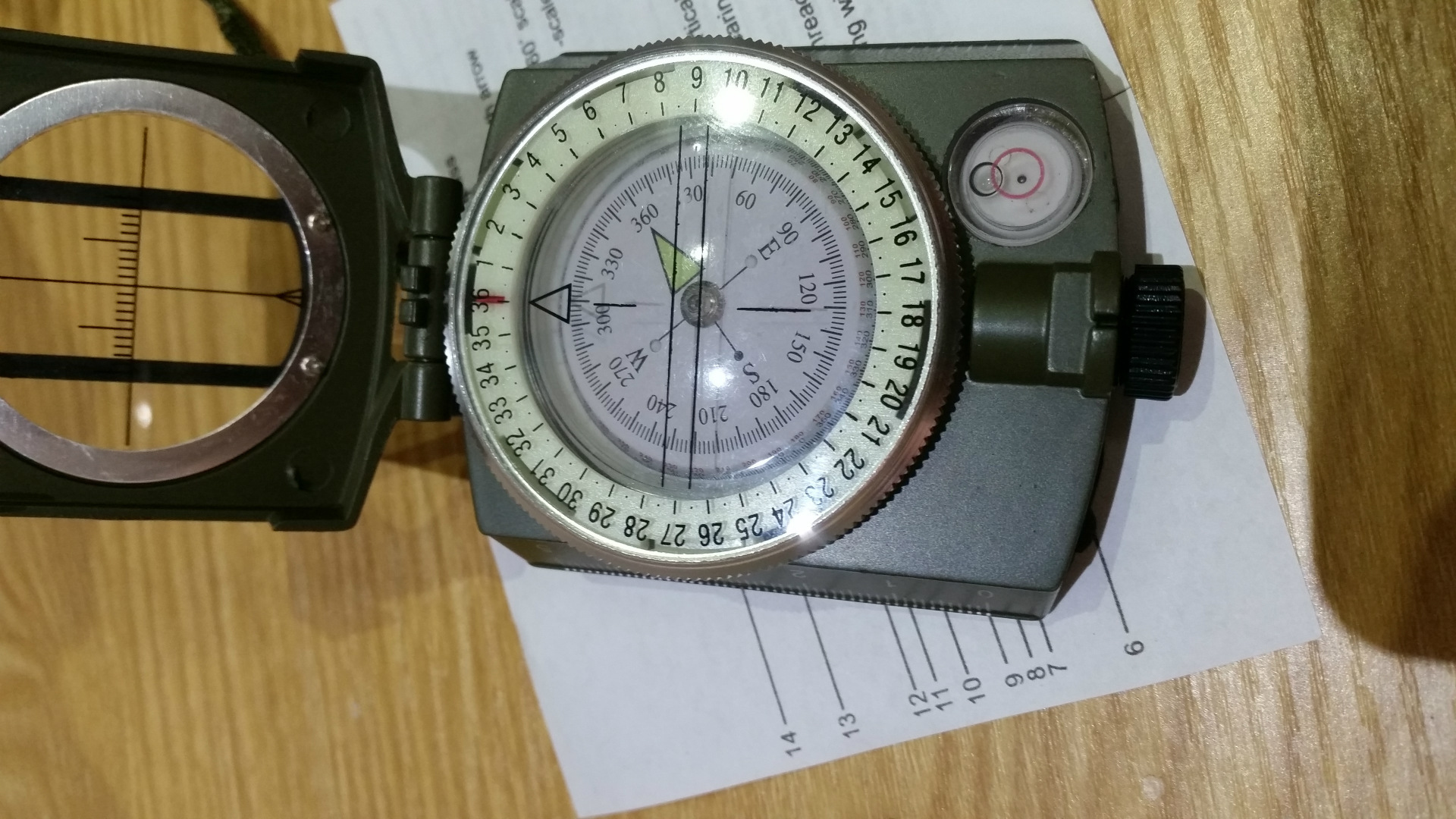 批发户外97式指北针迷彩色/野营指北针户外登山指北针 出游必备品