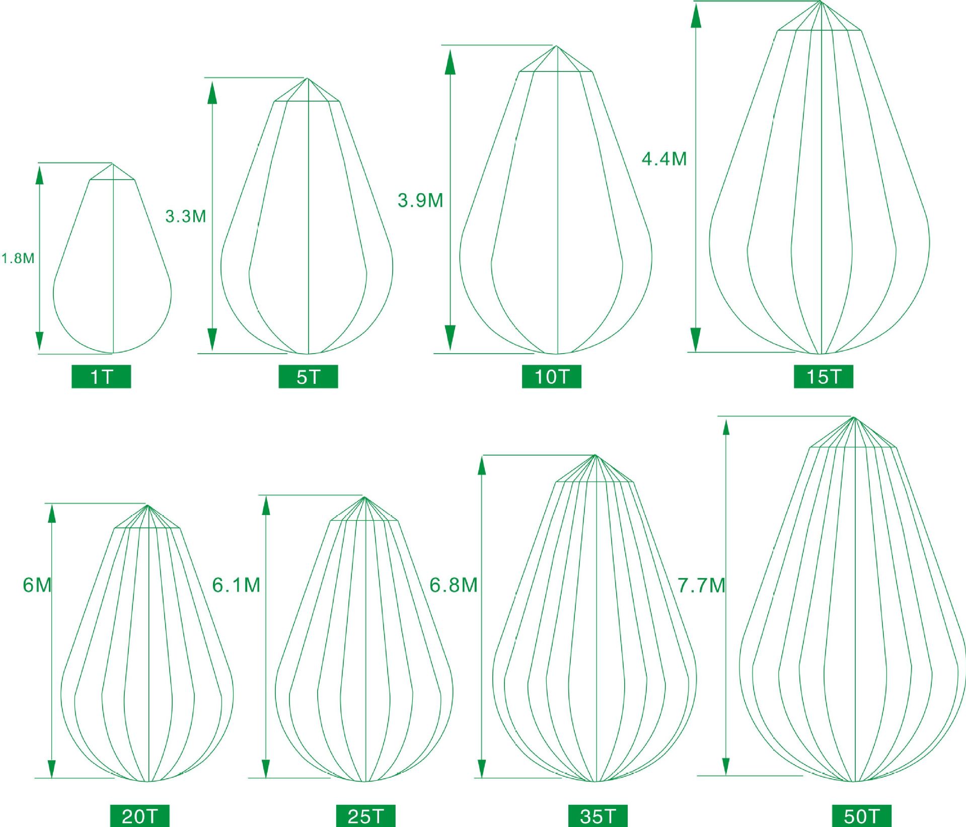 50吨称重吨袋 50吨测重水袋 50吨多功能水袋 50t船舶负载测重吨袋