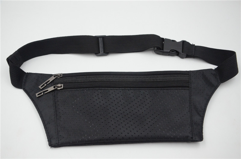 现货批发韩版超薄隐形防盗腰包户外运动证件包贴身运动防水跑步包