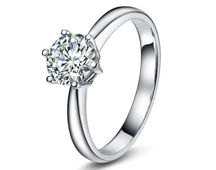 s925银饰纯银戒指 女款六爪皇冠正品纯银指环 韩版银饰圣诞礼物