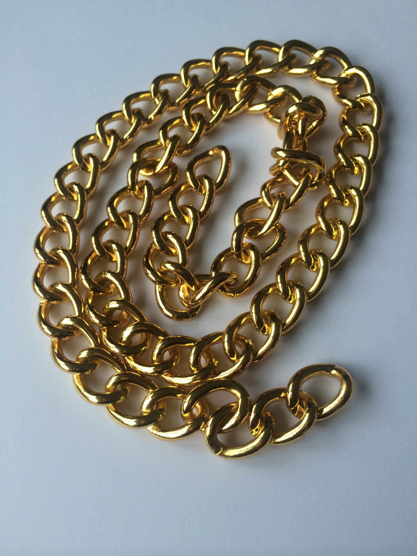 五金配件电镀黄金玫瑰金色 链条电镀黄金色 深圳黄金电镀加工厂