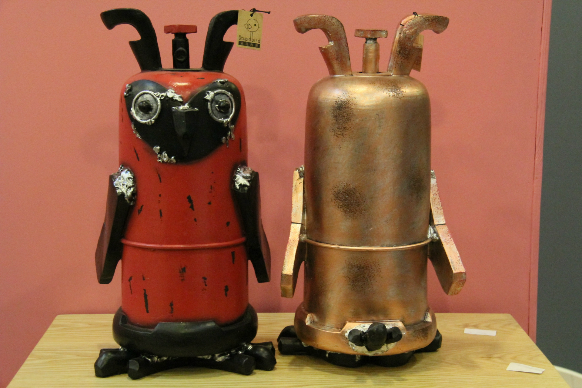 树脂工艺品摆件 大号 笨鸟煤气罐家居 实用工艺礼品商务创意礼品