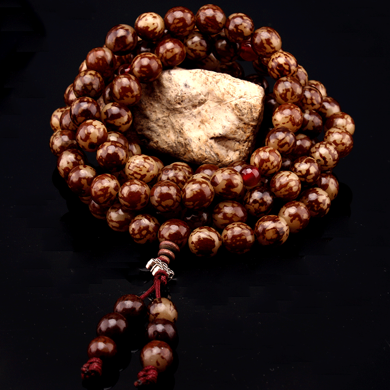 108颗 花菩提 佛珠项链 念珠 手持 把玩 聚缘饰品手链批发 包邮