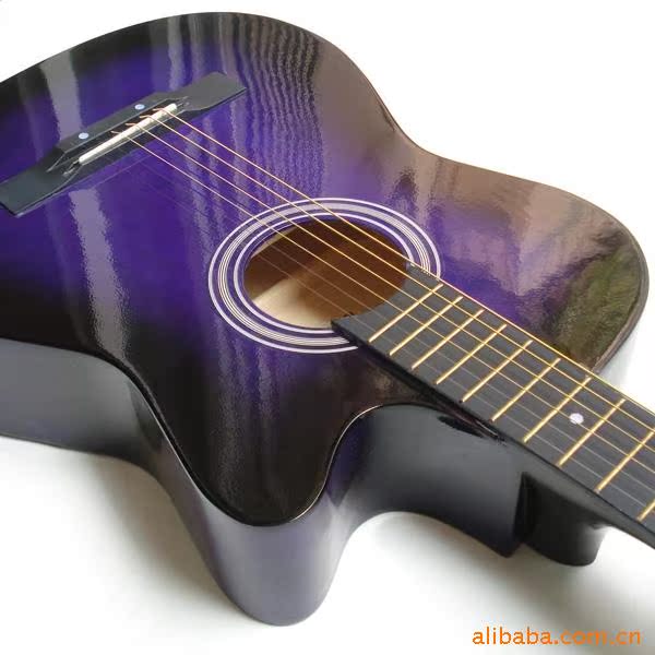 吉他乐器chord练习木吉他民谣吉他38寸民谣缺角吉他批发吉他厂